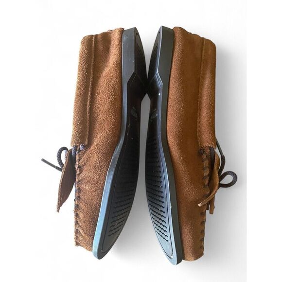 Minnetonka Women’s Moccasins Thunderbird Beaded Suede Size 6.5 New Without Box - Picture 3 of 8